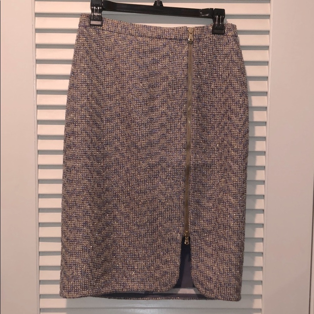 J. Crew Size 2 tweed pencil skirt